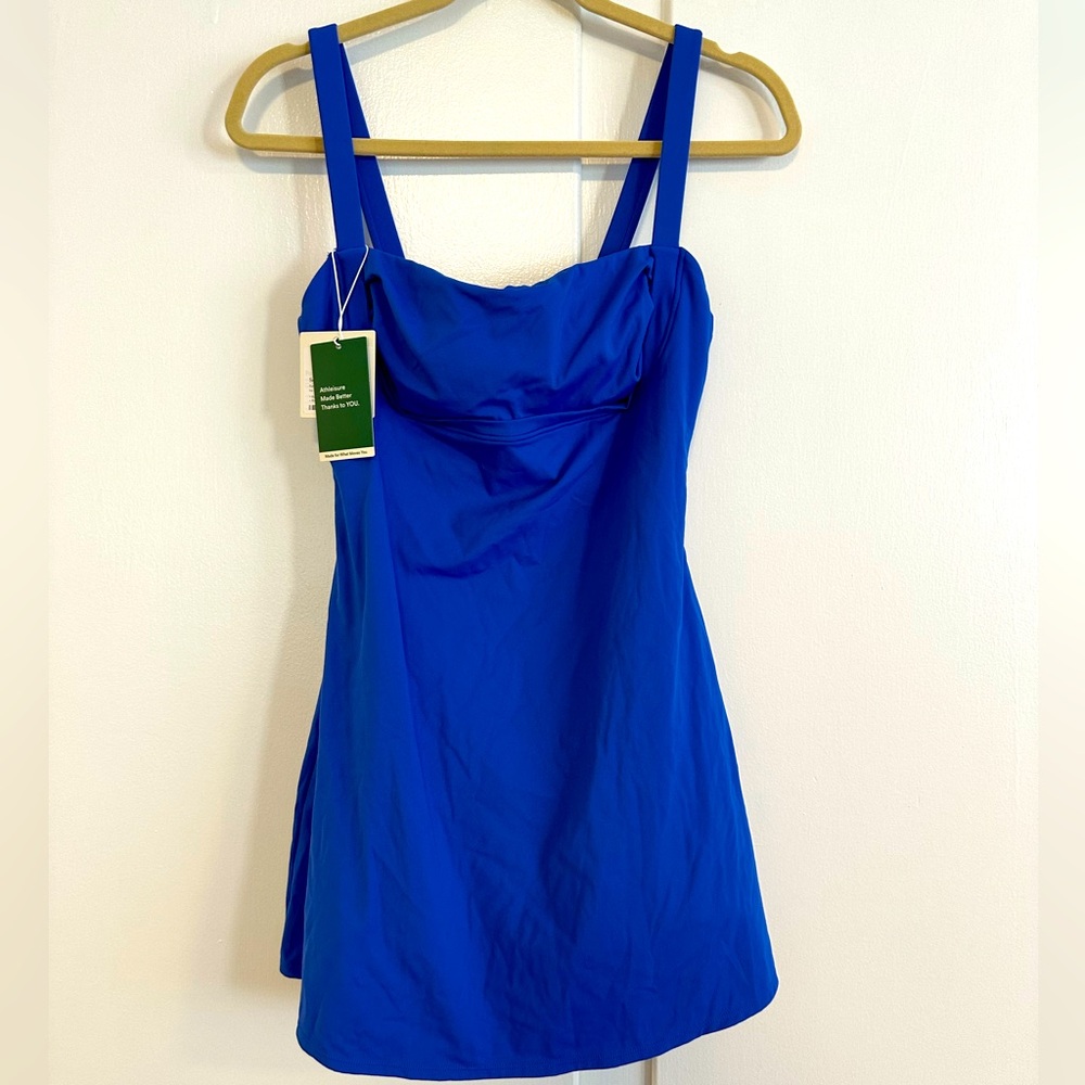 Halara Blue Softlyzero Plush Activewear Dress. Size 4.